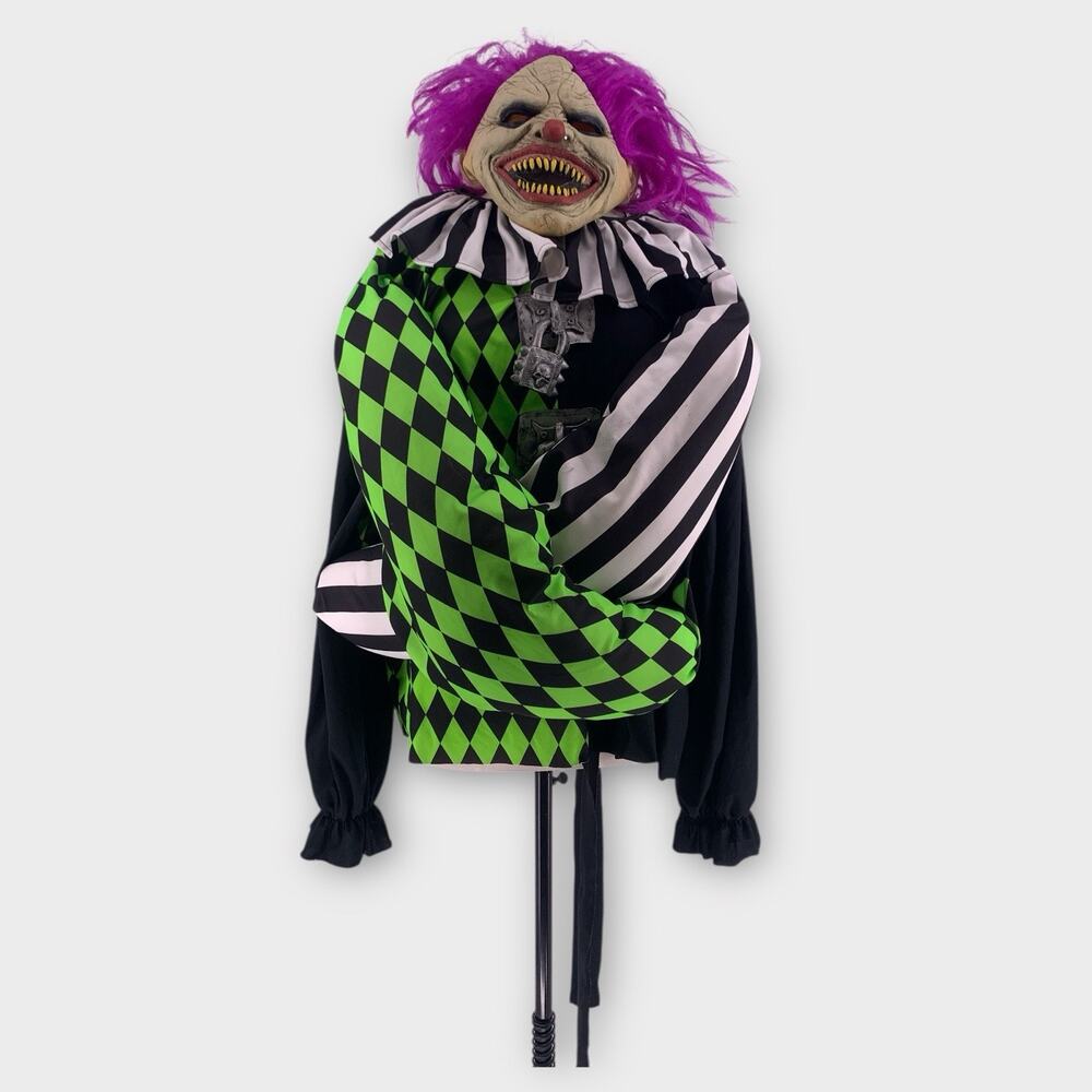 Psycho Sideshow Shackles The Clown Evil Mask Adult M Costume California Costumes - Picture 12 of 12